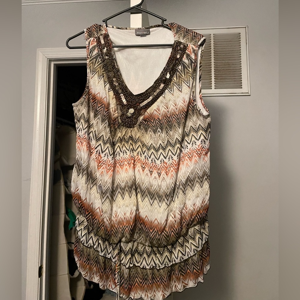 Roz & Ali Sleeveless Dress Top